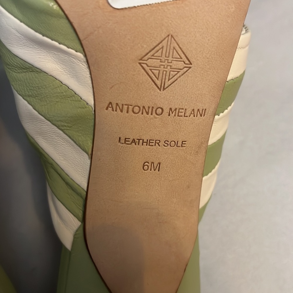 Antonio Melani Joelie Leather Slip-On Dress Sandals - Picture 11 of 11
